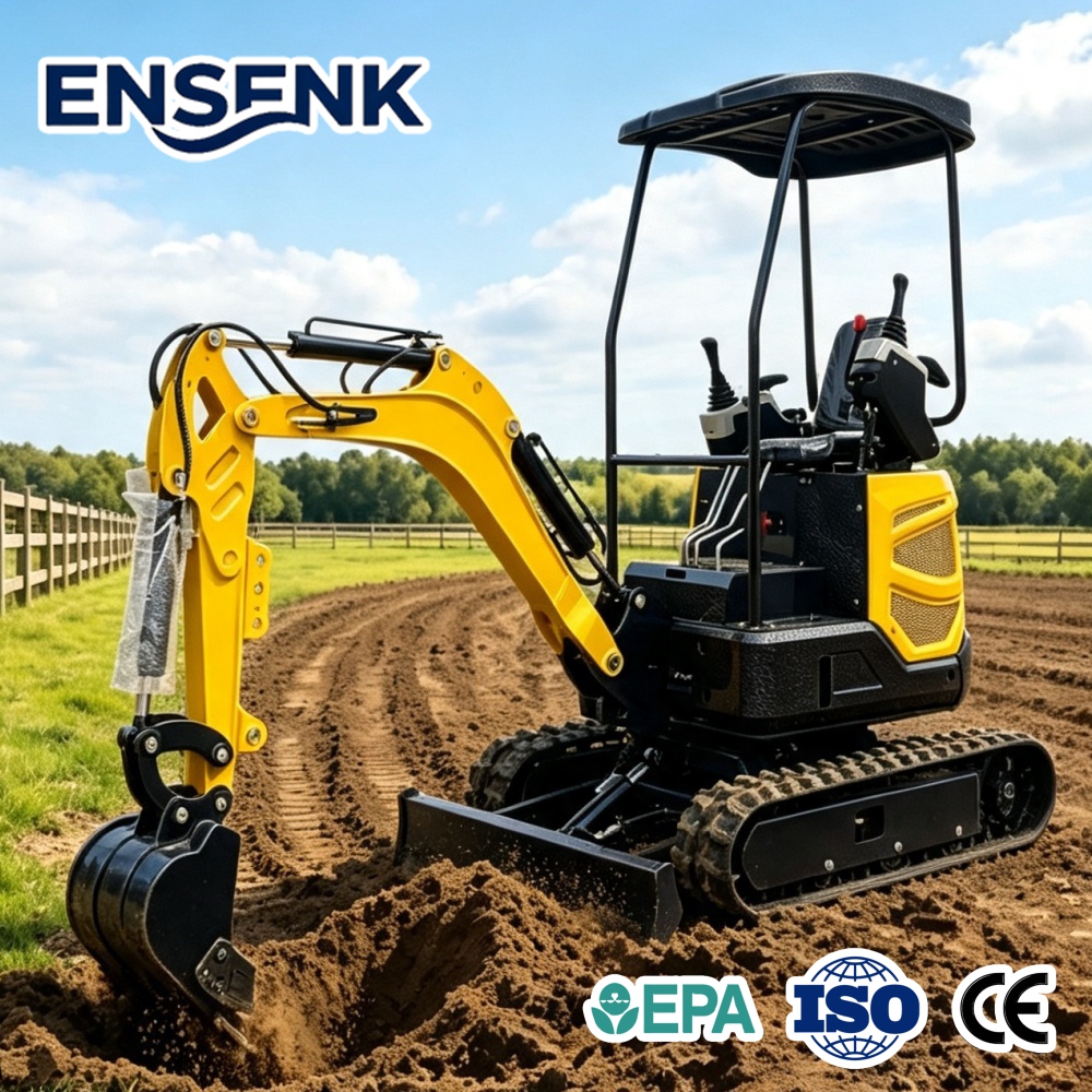 Minikoparka diesla 1,7 tony z  – Agriculture Farming Services recenzja i cena