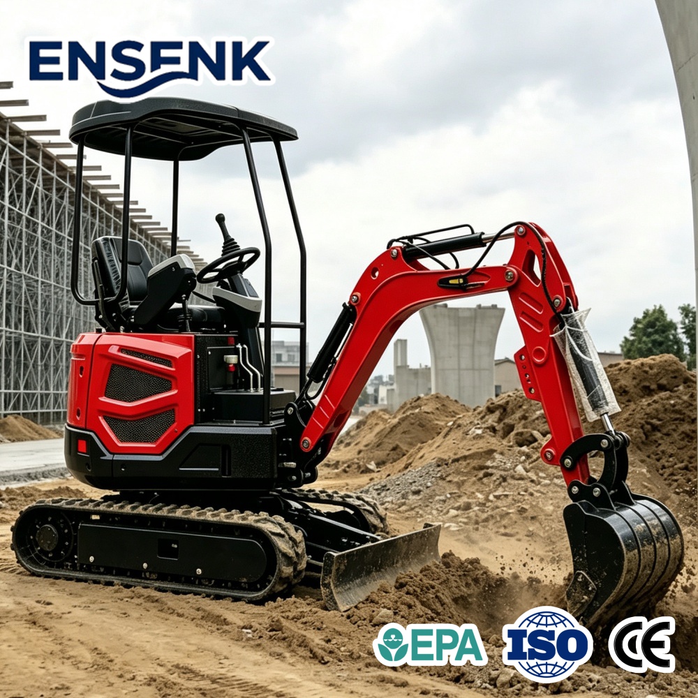 Minikoparka diesla 1,7 tony z  – Agriculture Farming Services recenzja i cena