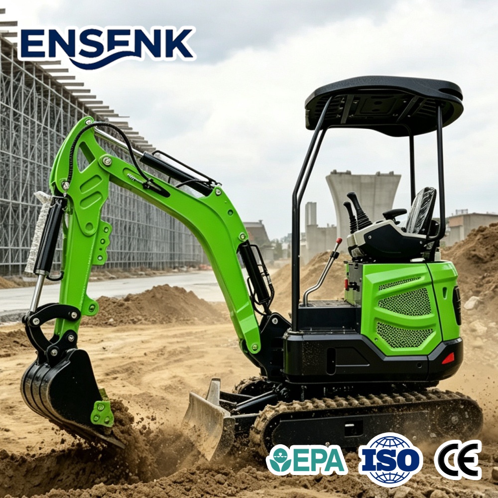 Minikoparka diesla 1,7 tony z  – Agriculture Farming Services recenzja i cena